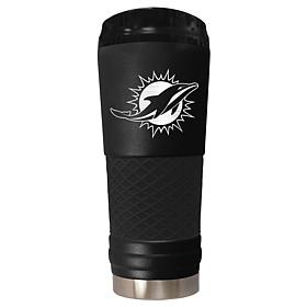 Officially Licensed NFL 24oz Insulated Laser Etched Tumbler - Dolphins