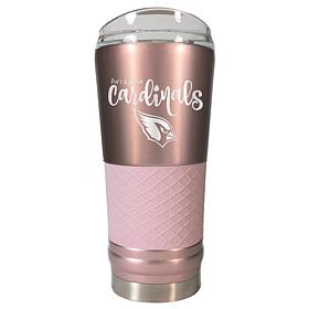 Officially Licensed NFL 24oz Rose Gold Draft Tumbler-Arizona Cardinals