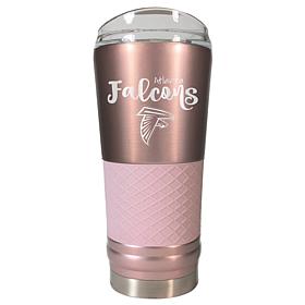 Officially Licensed NFL 24oz Rose Gold Draft Tumbler - Atlanta Falcons