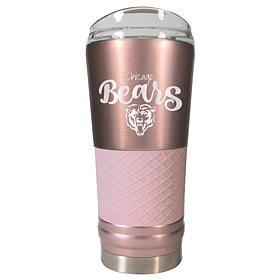 Officially Licensed NFL 24oz Rose Gold Draft Tumbler - Chicago Bears