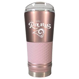Officially Licensed NFL 24oz Rose Gold Draft Tumbler- Los Angeles Rams