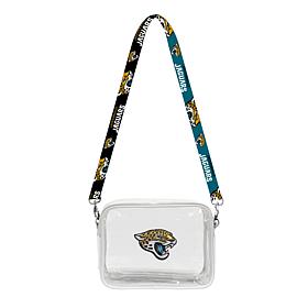 Officially Licensed NFL 3D Logo Clear Fanny Fan Purse - Jaguars