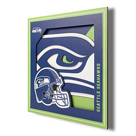 Officially Licensed NFL 3D Logo Series Wall Art - 12" x 12" - Seahawks
