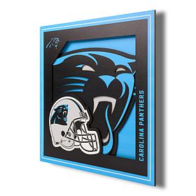 Officially Licensed NFL 3D Logo Series Wall Art - 12" x 12" - Panthers