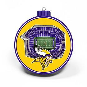 Officially Licensed NFL 3D StadiumView Ornament 2-pack - Minnesota