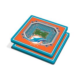 Officially Licensed NFL 3D StadiumViews Coaster Set - Miami Dolphins
