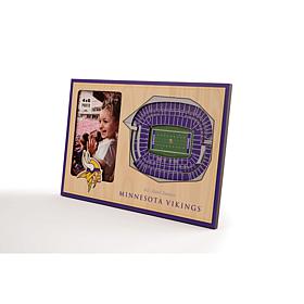 Officially Licensed NFL 3D StadiumViews Frame - Minnesota Vikings