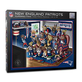 Officially Licensed NFL 500-piece Puzzle - A Real Nailbiter - Patriots