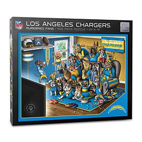 Officially Licensed NFL 500-piece Puzzle - A Real Nailbiter - Chargers
