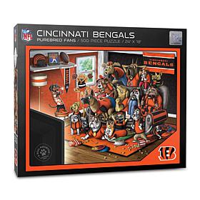 Officially Licensed NFL 500-piece Puzzle - A Real Nailbiter - Bengals