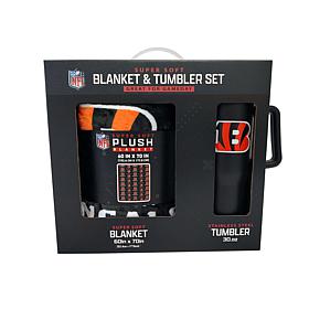 Officially Licensed NFL 60 x 70 Throw & 30oz Tumbler Combo Set