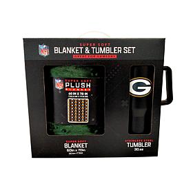 Officially Licensed NFL 60 x 70 Throw & 30oz Tumbler Combo Set