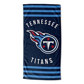 Officially Licensed NFL 620 Stripes Beach Towel - Titans 