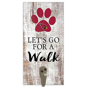 Officially Licensed NFL Arizona Cardinals Dog Leash Holder Sign