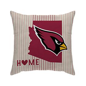 Officially Licensed NFL Arizona Cardinals Home State Duck Decor Pillow