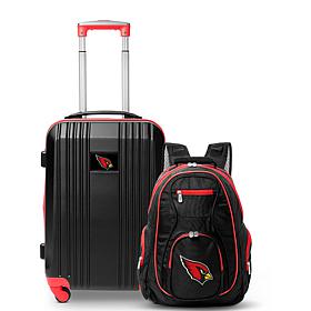 Officially Licensed NFL Arizona Cardinals Premium Backpack & Carry-On