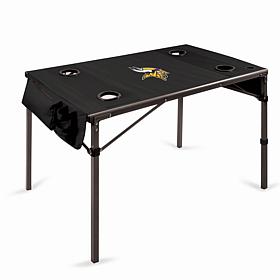 Officially Licensed NFL Black Portable Folding Travel Table - Vikings