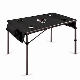 Officially Licensed NFL Black Portable Folding Travel Table - Falcons