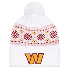 Officially Licensed NFL by Carl Banks Holiday Sweater Light-up Beanie