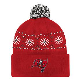 Officially Licensed NFL by Carl Banks Holiday Sweater Light-up Beanie
