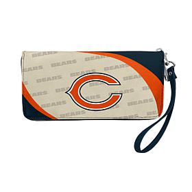 Officially Licensed NFL Chicago Bears Curve Zip Organizer Wallet