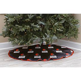 Officially Licensed NFL Christmas Tree Skirt - Cleveland Browns