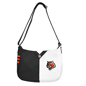 Officially Licensed NFL Cincinnati Bengals Pebble Split Hobo Bag