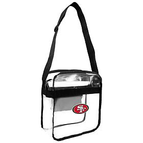 Officially Licensed NFL Clear Carryall Crossbody - 49ers