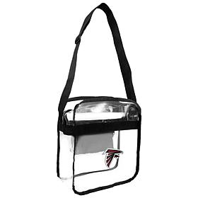 Officially Licensed NFL Clear Carryall Crossbody - Falcons