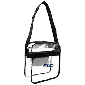 Officially Licensed NFL Clear Carryall Crossbody - Seahawks