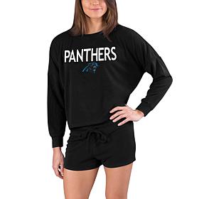Officially Licensed NFL Concept Sport Panthers Gather Ladies Short Set