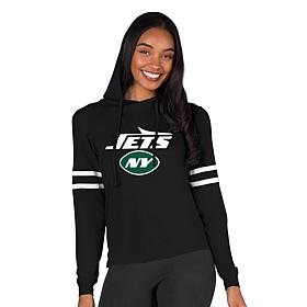 Officially Licensed NFL Concepts Sport Jets Ladies' Hooded Top