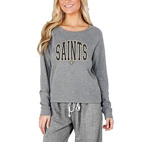 Officially Licensed NFL Concepts Sport Mainstream Ladies LS Top Saints