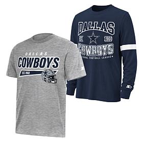 Officially Licensed NFL Cowboys Unisex Short Sleeve & Long Sleeve T...