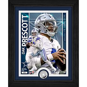 Officially Licensed NFL Dak Prescott Silver-Plated Coin Photo Mint