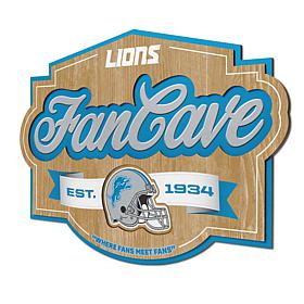 Officially Licensed NFL Detroit Lions Fan Cave Sign