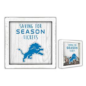 Officially Licensed NFL Detroit Lions Saving for Tickets Money Box