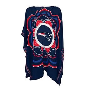 Officially Licensed NFL "Flower" Caftan - New England Patriots
