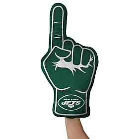 Officially Licensed NFL Foam Finger Plush Pillow - New York Jets