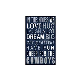 Officially Licensed NFL In This House Sign - Dallas Cowboys
