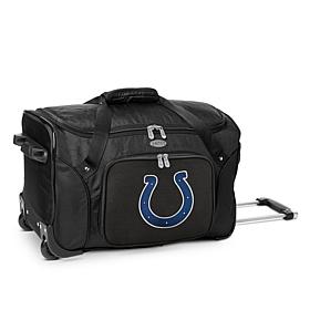 Officially Licensed NFL Indianapolis Colts 22" Wheeled Duffel Bag