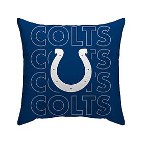 Officially Licensed NFL Indianapolis Colts Poly Span Décor Pillow