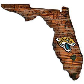 Officially Licensed NFL Jacksonville Jaguars Distressed State w/ Logo