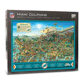Officially-Licensed NFL Joe Journeyman Puzzle - Miami Dolphins