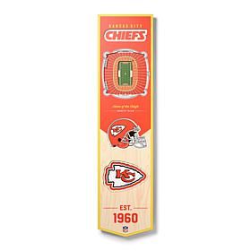 Officially Licensed NFL Kansas City Chiefs 3D Stadium Banner
