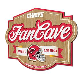 Officially Licensed NFL Kansas City Chiefs Fan Cave Sign