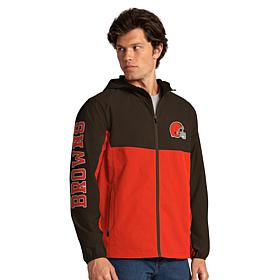 Officially Licensed NFL Lightweight Full Zip Hooded Jacket by Glll