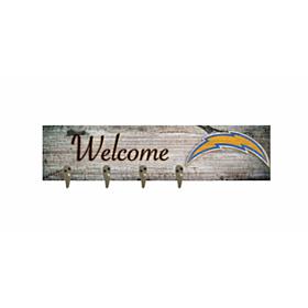 Officially Licensed NFL Los Angeles Chargers Coat Hanger 6" x 24"