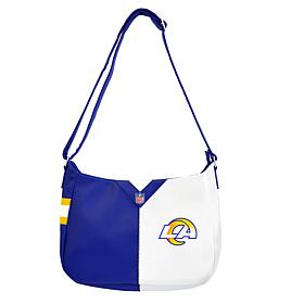 Officially Licensed NFL Los Angeles Rams Pebble Split Hobo Bag