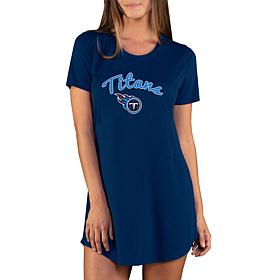 Officially Licensed NFL Marathon Nightshirt by Concept Sports - Titans